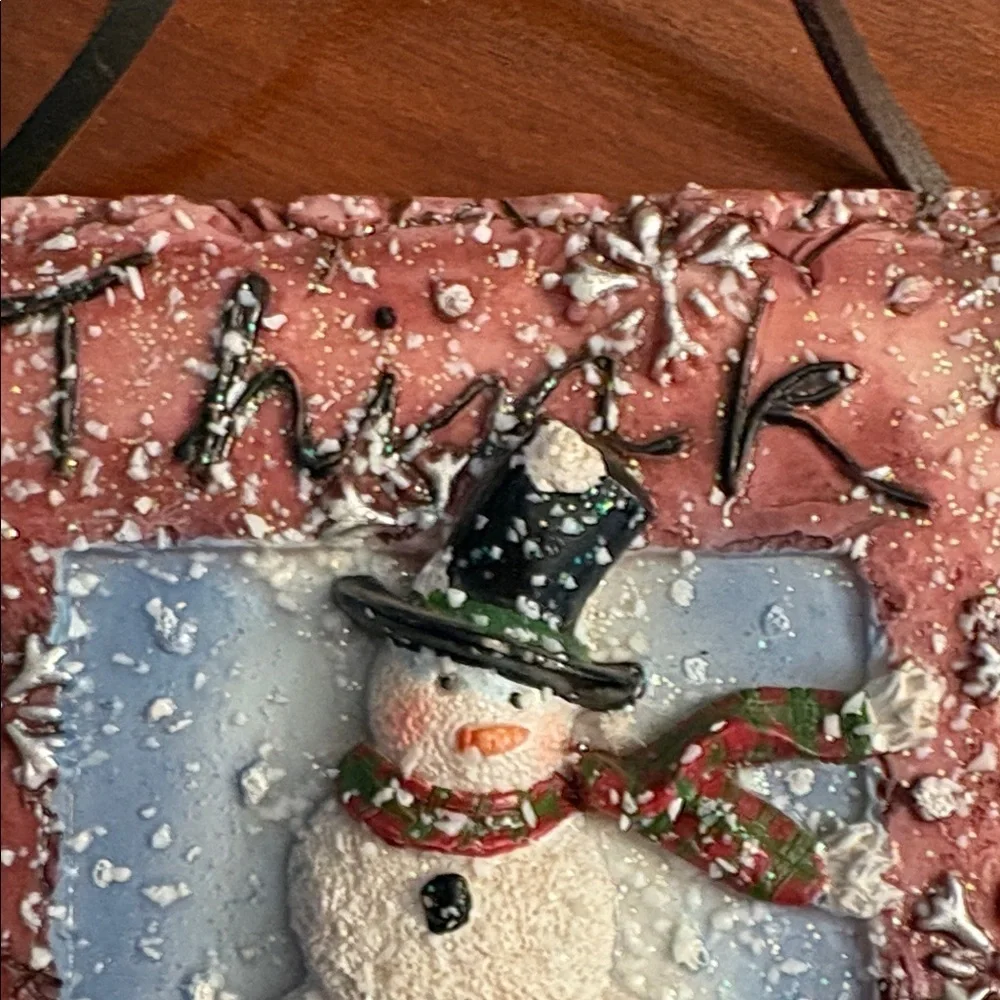 Festive Snowman Wall Hanging